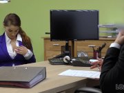 LOAN4K. Agent receives blowjob and titjob so gladly helps hot chick 6/16