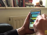 Subslut Montse Swinger gags on cock before rough anal fuck 2/16