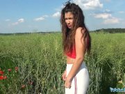 Public Agent Sexy Spanish beauty fucked in a field for cash 2/16
