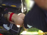 Fake Taxi Sex addict Stacey Saran fucks in taxi 15/16