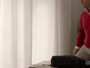 OLD4K. Blonde-haired teen experiences amazing sex with old lover 1/16