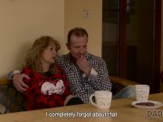 DADDY4K. Comely stepsisters embark group sex with their handsome daddy 1/16