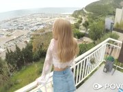 POVD Balcony blonde WARM CREAMPIE FUCK 4/16