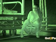 Public piss in the supermarket car park!