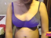 Amazing Indian GF In Blue Bra With Her Boyfriend On Live Webcam Show 7/16