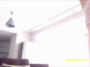 Tattooed guy cum on her face after anal sex 3/16