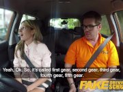 Fake Driving School Hot and lonely blonde Russian fucked to orgasm in car 5/16