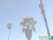 PropertySex - Hot Italian couch surfer fucks her American host 2/16