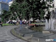 Dirty Flix - Sweet Cat - Cumshot on glasses makes nerdy gal happy 6/16