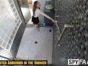 SPYFAM Step Sister Shower Fucked By Step Bro 1/16