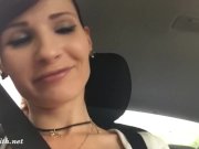 He caught her going no panties during test drive 2/16