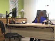 LOAN4K. Happy loan manager fucks mouth and cunt of buxom girl 9/16