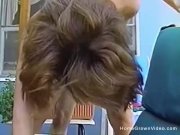 Vintage amateur orgy with two couples in the backyard 8/16