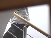 BLACK4K. White peach needs a job so spreads her slender legs for BBC 1/16