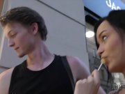 HUNT4K. Teen receives cum all over tummy after cheating on docile BF 3/16