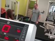 HUNT4K. Cuckold video where winsome gal is fucked by mature stranger 1/16