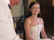 Teen princess fucks the old butler in the hall room 1/16