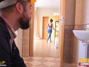 FAKEhub Originals Handyman gets into trouble with sexy lesbian couple 2/16