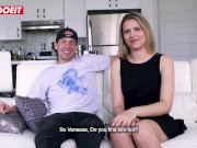 First time casting for Canadian blonde teen amateur 5/16