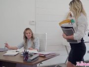 Hot milf Kenzie Taylor spankes her new assistant Britney Light - Twistys 2/16