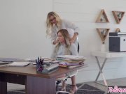 Hot milf Kenzie Taylor spankes her new assistant Britney Light - Twistys 4/16