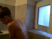 Skinny Girlfriend Shaves And Showers 10/16