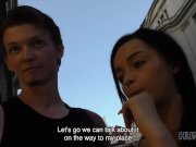 HUNT4K. Pretty brunette fucked by stranger to earn cash for ring 12/16