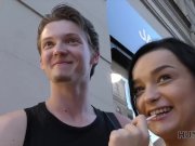 HUNT4K. Pretty brunette fucked by stranger to earn cash for ring 4/16