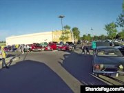Vintage Cougar Shanda Fay Sucks A Hard Cock After A CarShow! 2/16