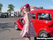 Vintage Cougar Shanda Fay Sucks A Hard Cock After A CarShow! 3/16