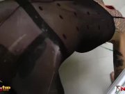 Redhead in pantyhose takes a shower and masturbates (Onix Babe) 6/16