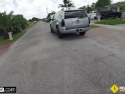 Roadside - Stacy gives her mechanic a blowjob in public 1/16