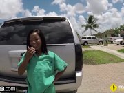 Roadside - Stacy gives her mechanic a blowjob in public 8/16