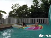 POVD Soaked slanted pussy DRILLED poolside 7/16