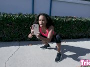 Trickery - Demi Sutra squirts & sucks on a big dick 6/16