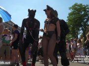 Sexy Jeny Smith at Christopher Street Day parade at Cologne. With Public Nu