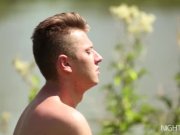 Small tit blonde Cayla Lions loves outdoor sex 15/16