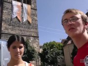 HUNT4K. Nerdy cuckold watches girlfriend fucked by muscular stranger 8/16