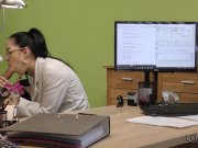 LOAN4K. Colleague drills mouth and sissy of new very nice coworker 12/16