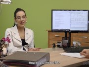 LOAN4K. Colleague drills mouth and sissy of new very nice coworker 7/16