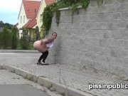 These girls had to emply their full bladders here and now 16/16