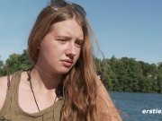 Alba Rubbing Her Sweet Pussy Down by the Lake 13/16