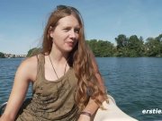 Alba Rubbing Her Sweet Pussy Down by the Lake 2/16