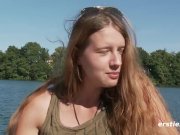 Alba Rubbing Her Sweet Pussy Down by the Lake 9/16