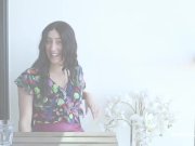 Violet Fucks Her Very Hairy Pussy with Black Dildo 2/16