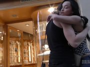 HUNT4K. Pretty brunette fucked by stranger to earn cash for ring 2/16