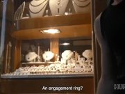 HUNT4K. Pretty brunette fucked by stranger to earn cash for ring 3/16