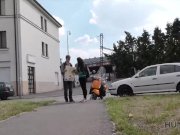 HUNT4K. Man pays attractive tourist money for quickie at his place 1/16