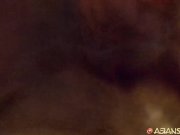 Asian Sex Diary - Big white dick fucks and cums all over Asian MILFs face 11/16