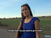 Public Agent Tight sexy Czech shaved pussy fucked outdoors 2/16